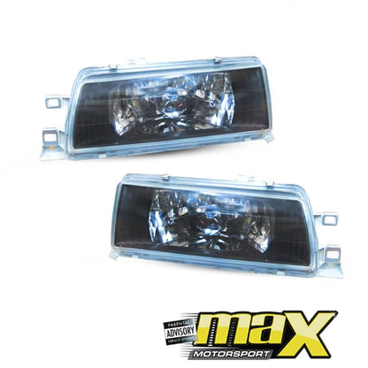 Toyota Twincam Crystal Black Headlights With Corner Lamps (88-93) Max Motorsport