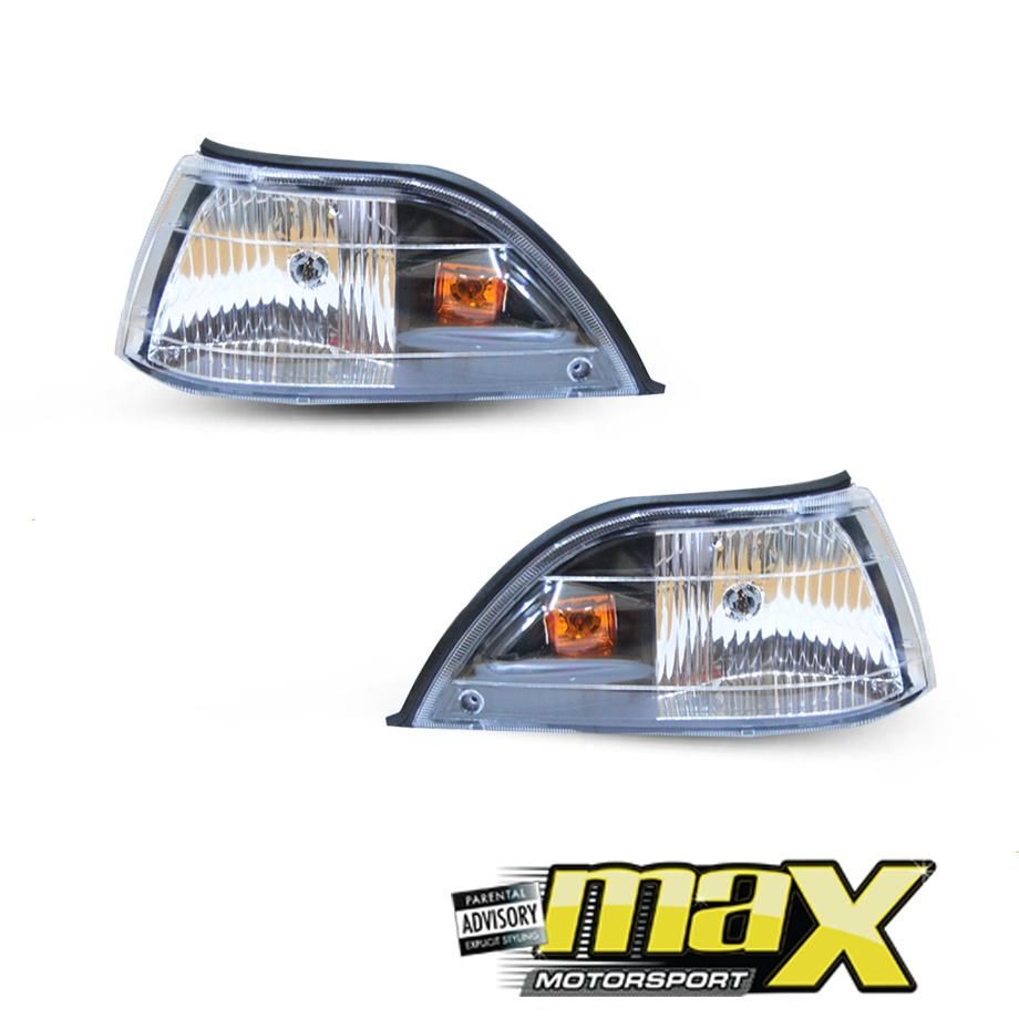 Toyota Twincam Crystal Black Headlights With Corner Lamps (88-93) Max Motorsport