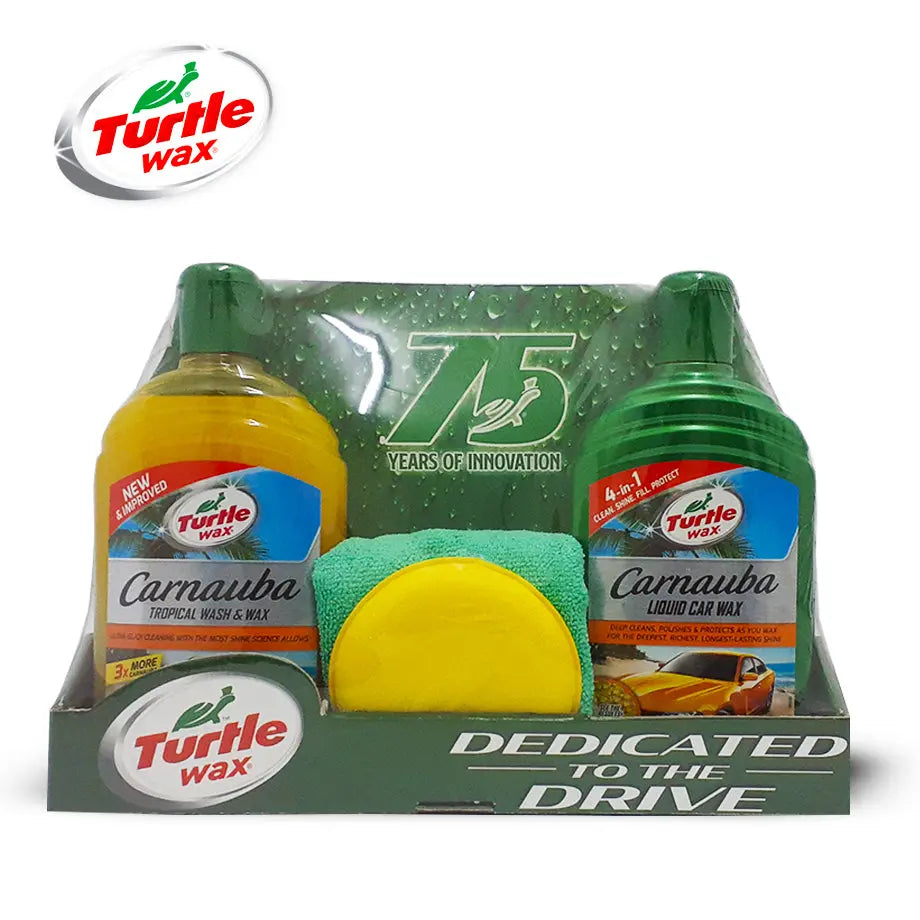 Turtle Wax Carnauba Shampoo & Wax Kit (4-Piece) Turtle Wax