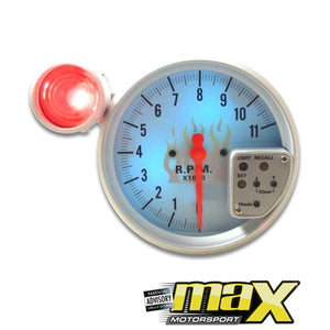 Type-R 5 Inch Tachometer With Shift Light (7 Colour) maxmotorsports