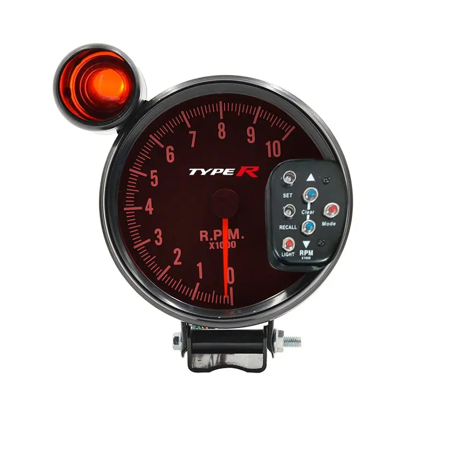 Type-R 5 Inch Tachometer With Shift Light (7 Colour) maxmotorsports
