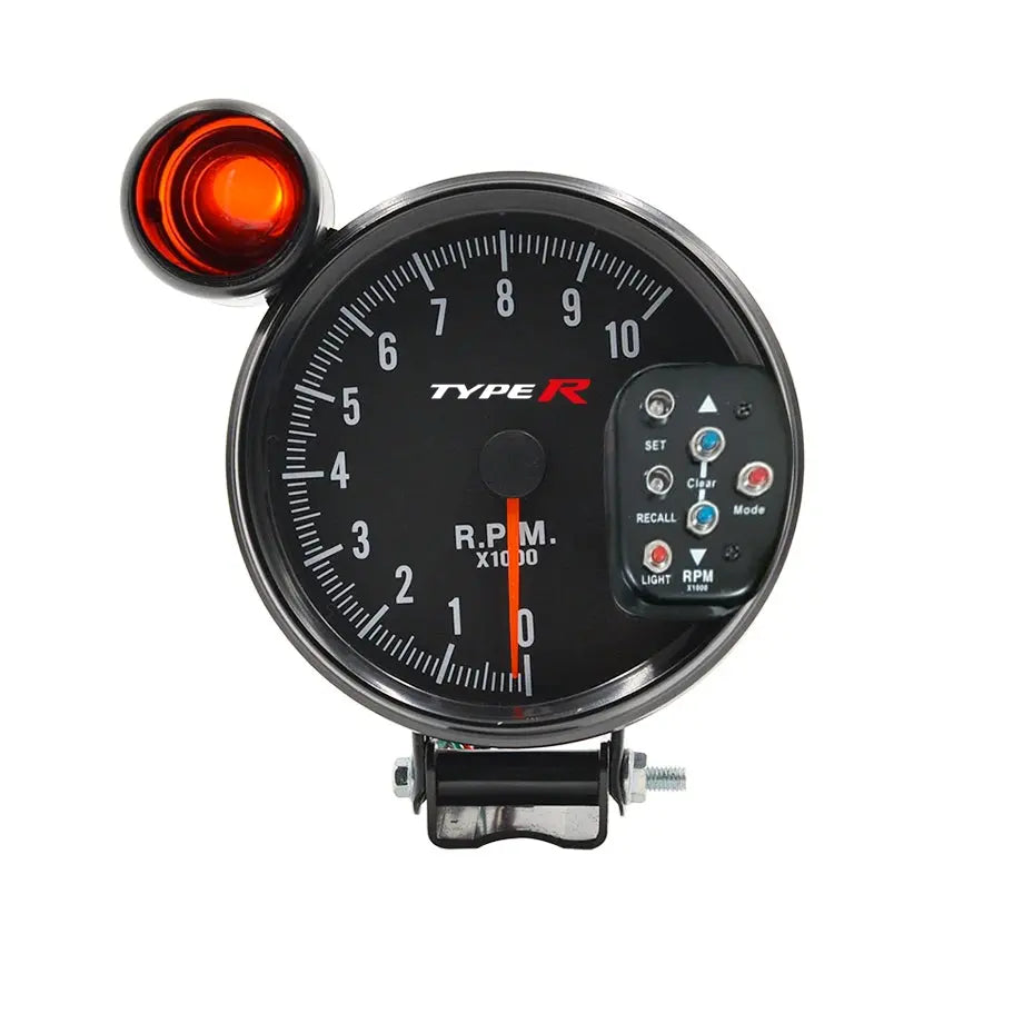 Type-R 5 Inch Tachometer With Shift Light (7 Colour) maxmotorsports