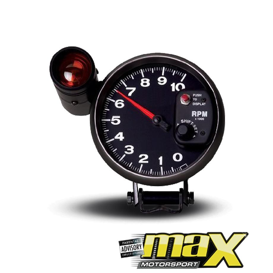 Type-R 5 Inch Tachometer With Shift Light (Black) – Max Motorsport