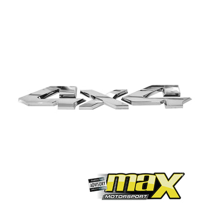 Universal 4x4 Chrome Metal Lettering Badge