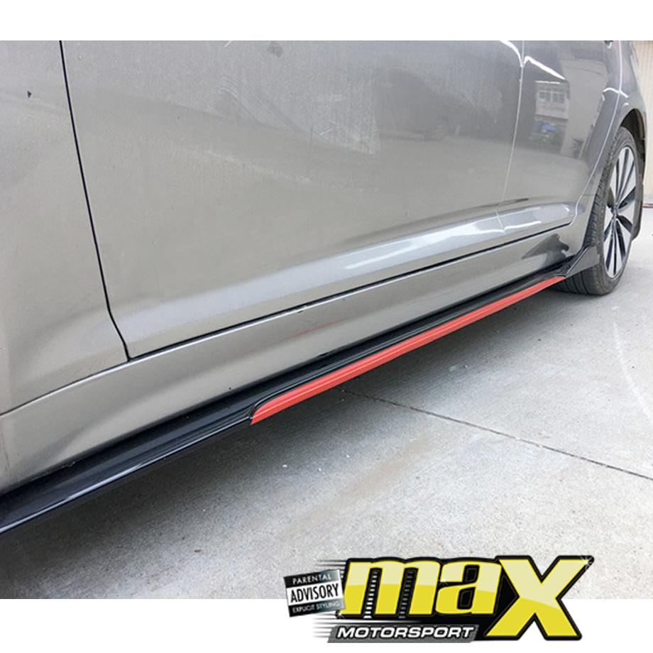 Universal 1 Piece Gloss Black Side Extensions maxmotorsports