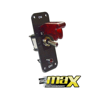Universal 12V Toggle Switch With Carbon Panel maxmotorsports