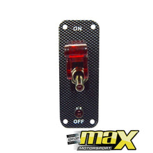 Load image into Gallery viewer, Universal 12V Toggle Switch With Carbon Panel maxmotorsports
