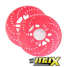 Load image into Gallery viewer, Universal 2 Piece Red Aluminum Brake Disc Cover maxmotorsports
