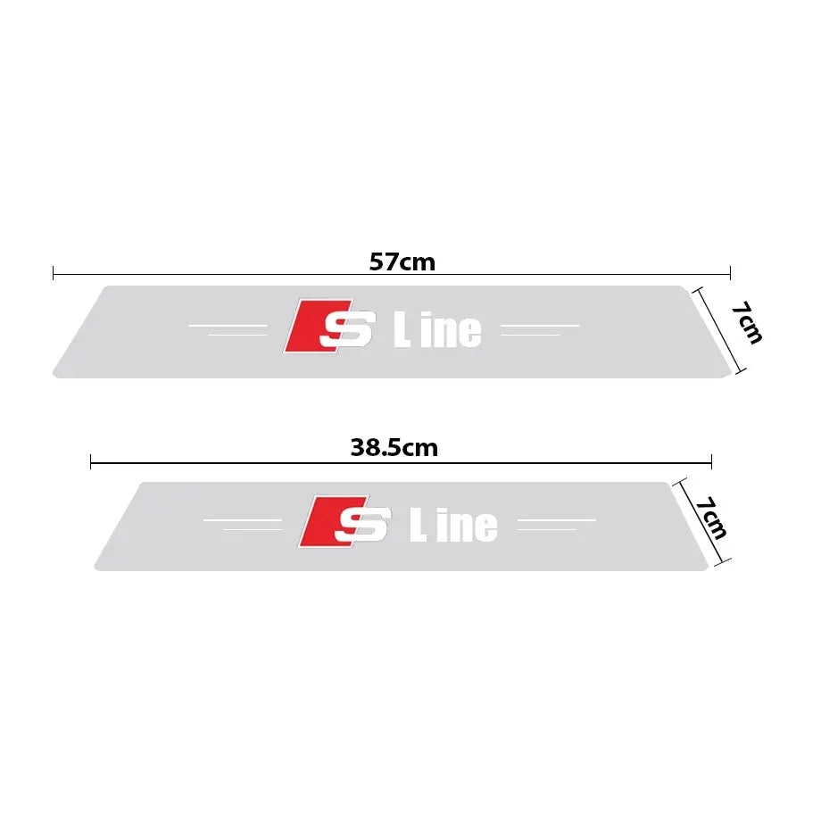 Universal 4 Door Stick On Step Sills Protector - S Line Max Motorsport