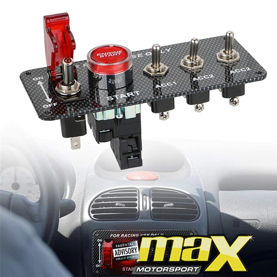 Toogle Panel Universal 5 In 1 Engine Start Push Button With Toogle Panel – Max ...