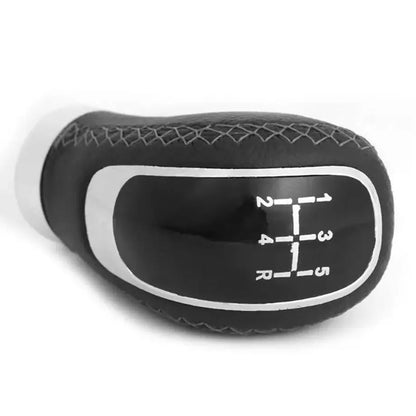Universal 5-Speed Leather Look Gear Knob (Black) maxmotorsports