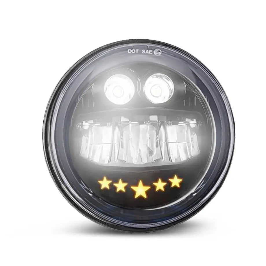 Universal 5.7 Inch - Jeep Style LED Headlight Star Design Max Motorsport