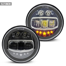 Load image into Gallery viewer, Universal 5.7 Inch - Jeep Style LED Headlight Star Design Max Motorsport
