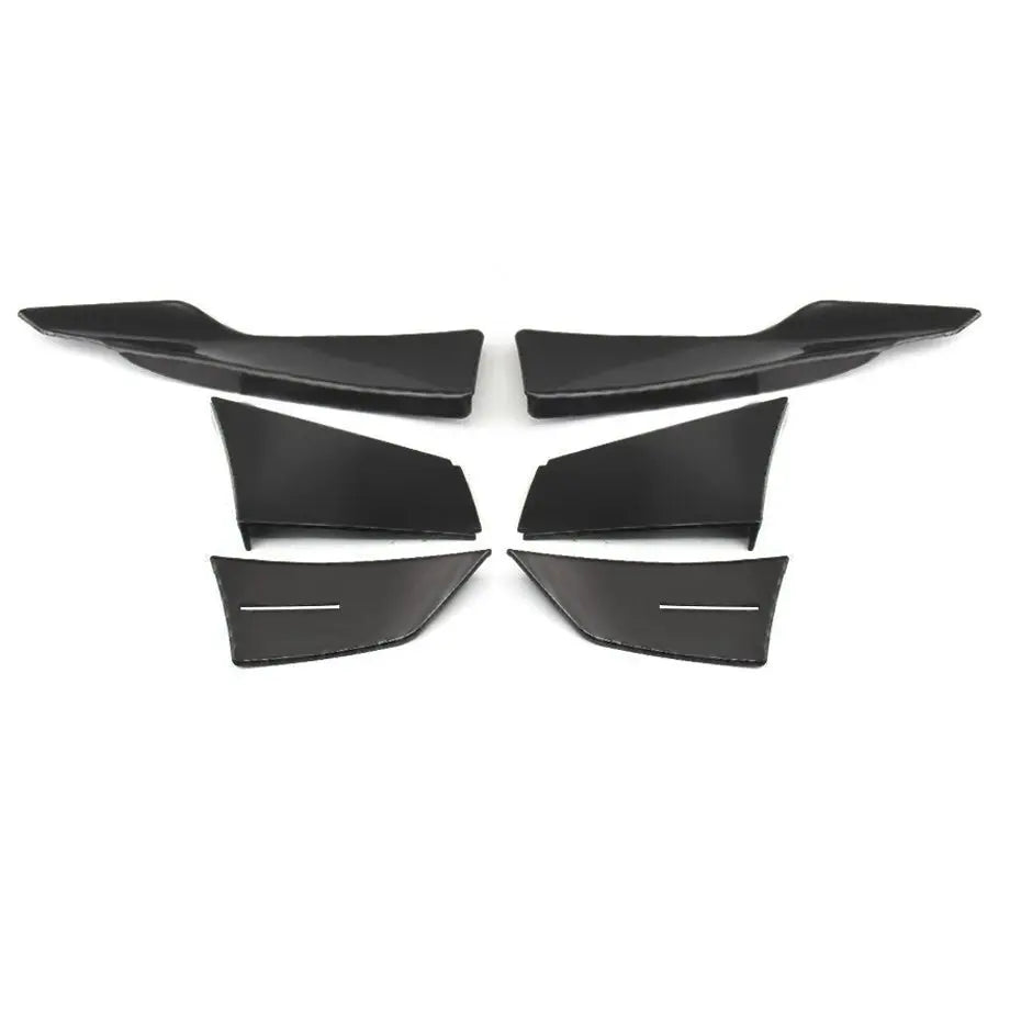 Universal 6-Piece Gloss Black Canards Max Motorsport
