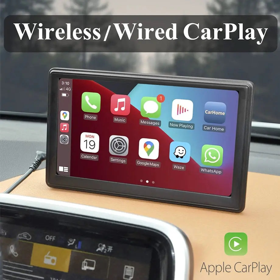 Universal 7 Inch Porable Navigation & Entertainment System With Android Auto & Apple Car Play Max Motorsport