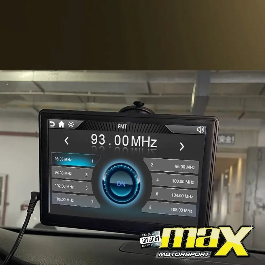 Universal 7 Inch Porable Navigation & Entertainment System With Android Auto & Apple Car Play Max Motorsport