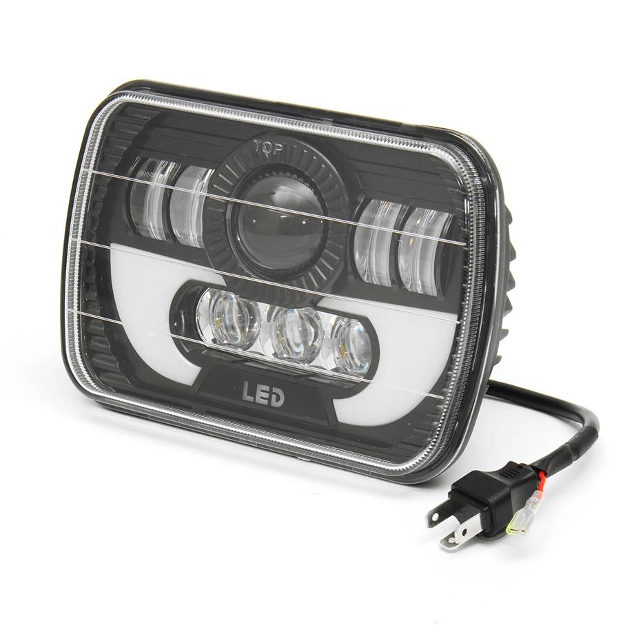 Universal 7 inch LED Projector Square Head Light Max Motorsport