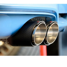 Load image into Gallery viewer, Universal Akrapovik Style Carbon Fibre Quad Exhaust Tail Pipes (65mm) Max Motorsport
