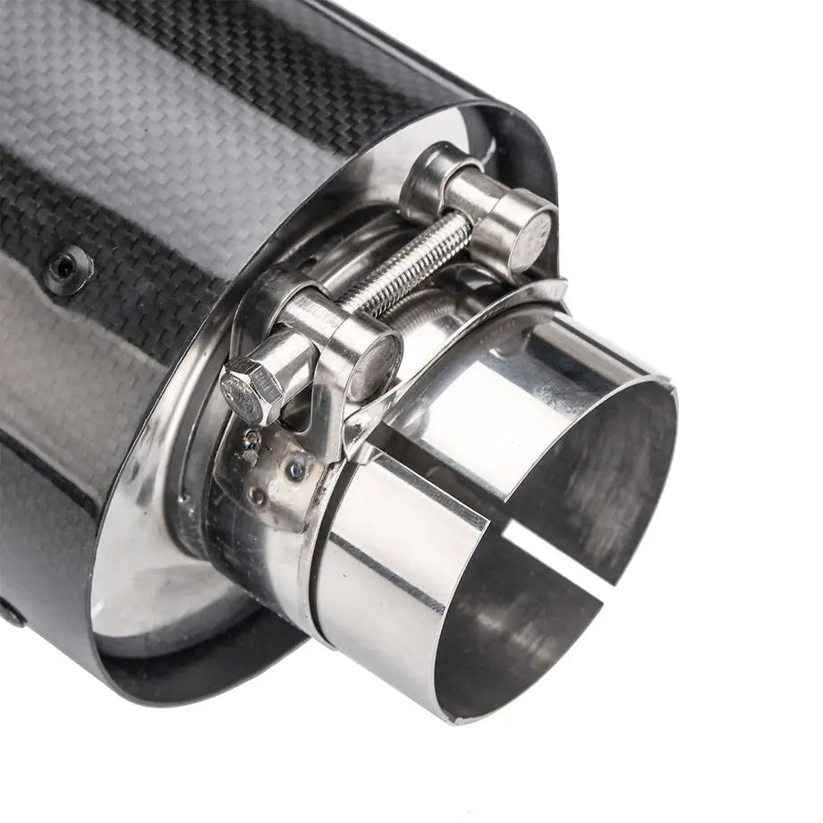 Universal Akropovik Performance Style Carbon Fibre Exhaust Tail Pipes (63mm) Max Motorsport