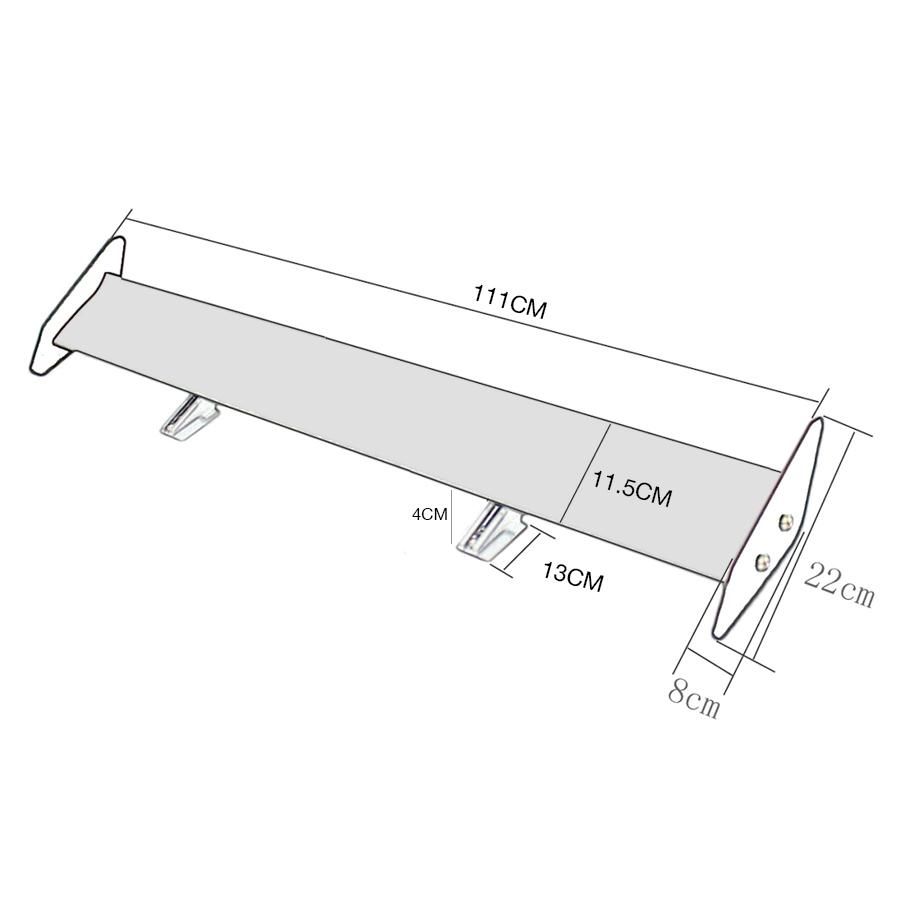 Universal Aluminium Touring Wing (Hatchback) maxmotorsports