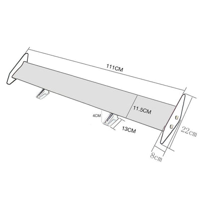 Universal Aluminium Touring Wing (Hatchback) maxmotorsports