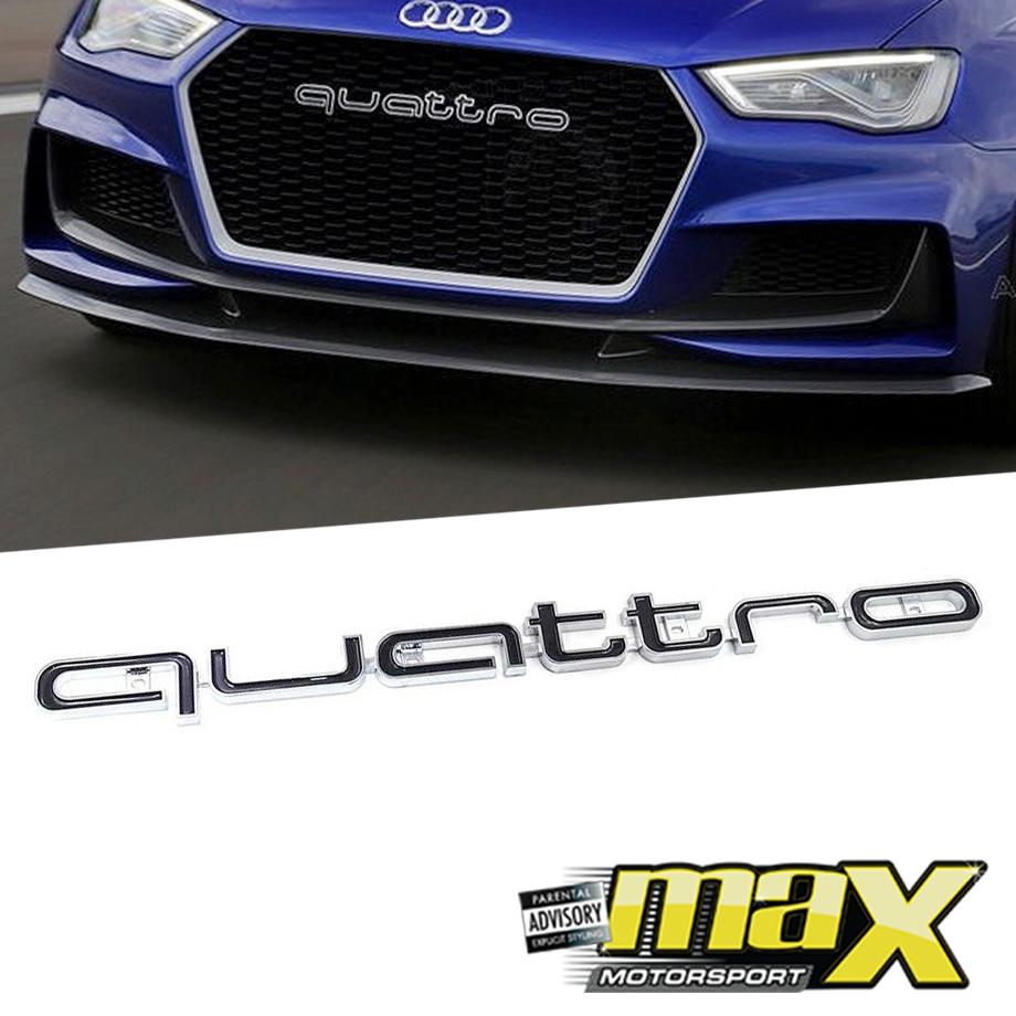 Universal Audi Quattro Grille Badge maxmotorsports