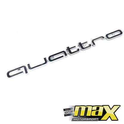 Universal Audi Quattro Grille Badge maxmotorsports