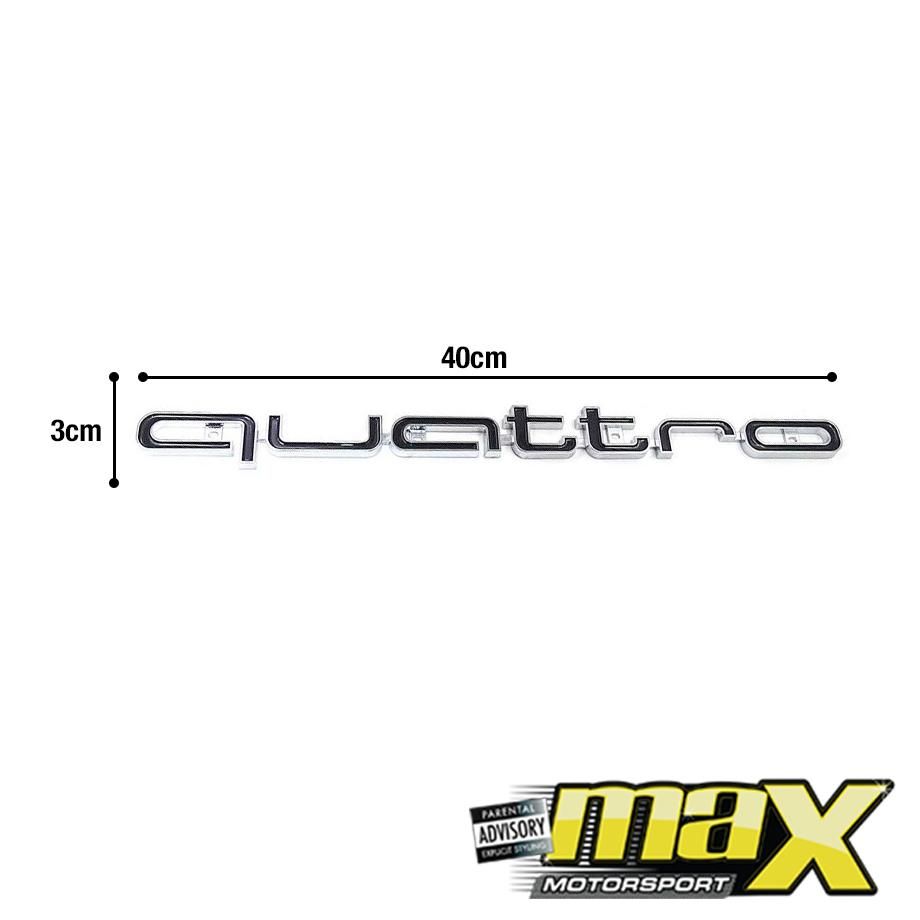 Universal Audi Quattro Grille Badge maxmotorsports