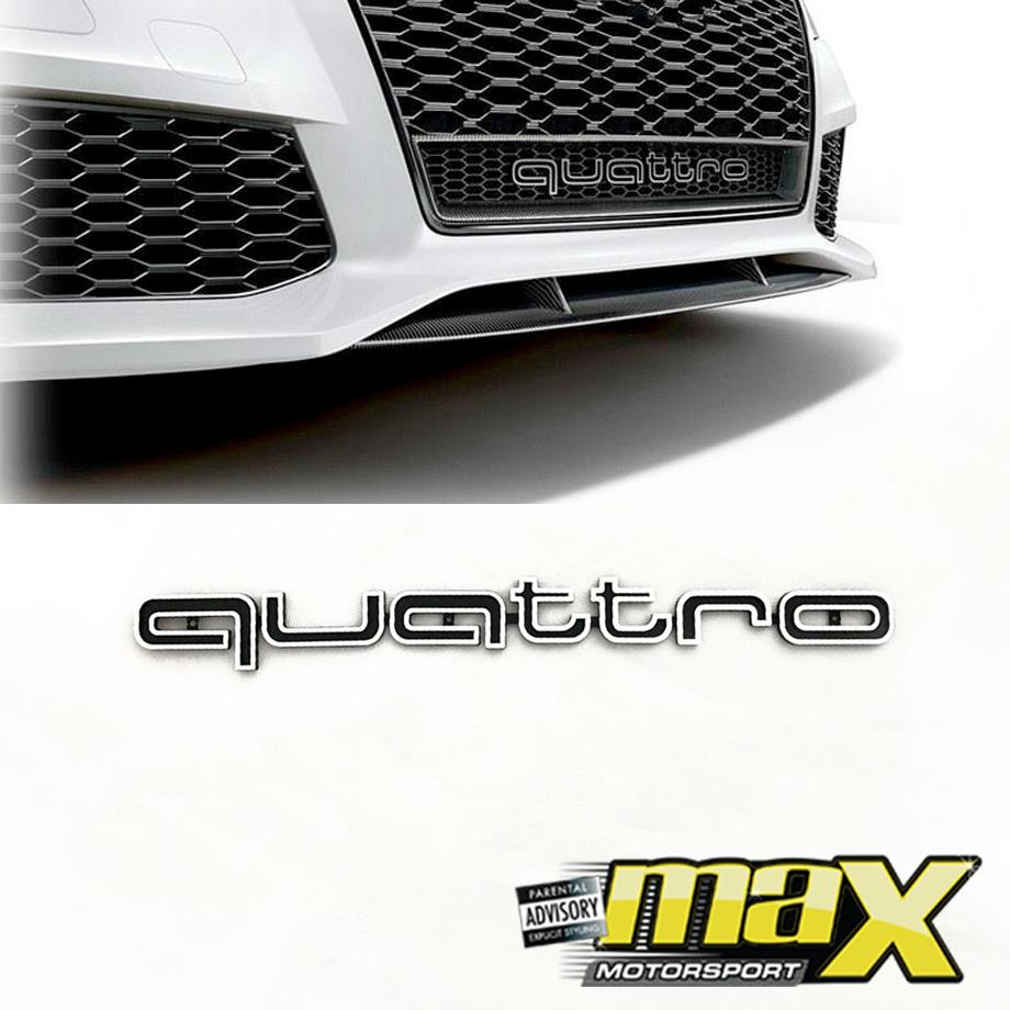 Universal Audi Quattro Grille Badge maxmotorsports