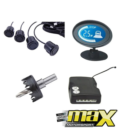 Universal Auto Spy LCD PDC Parking Sensors Kit maxmotorsports