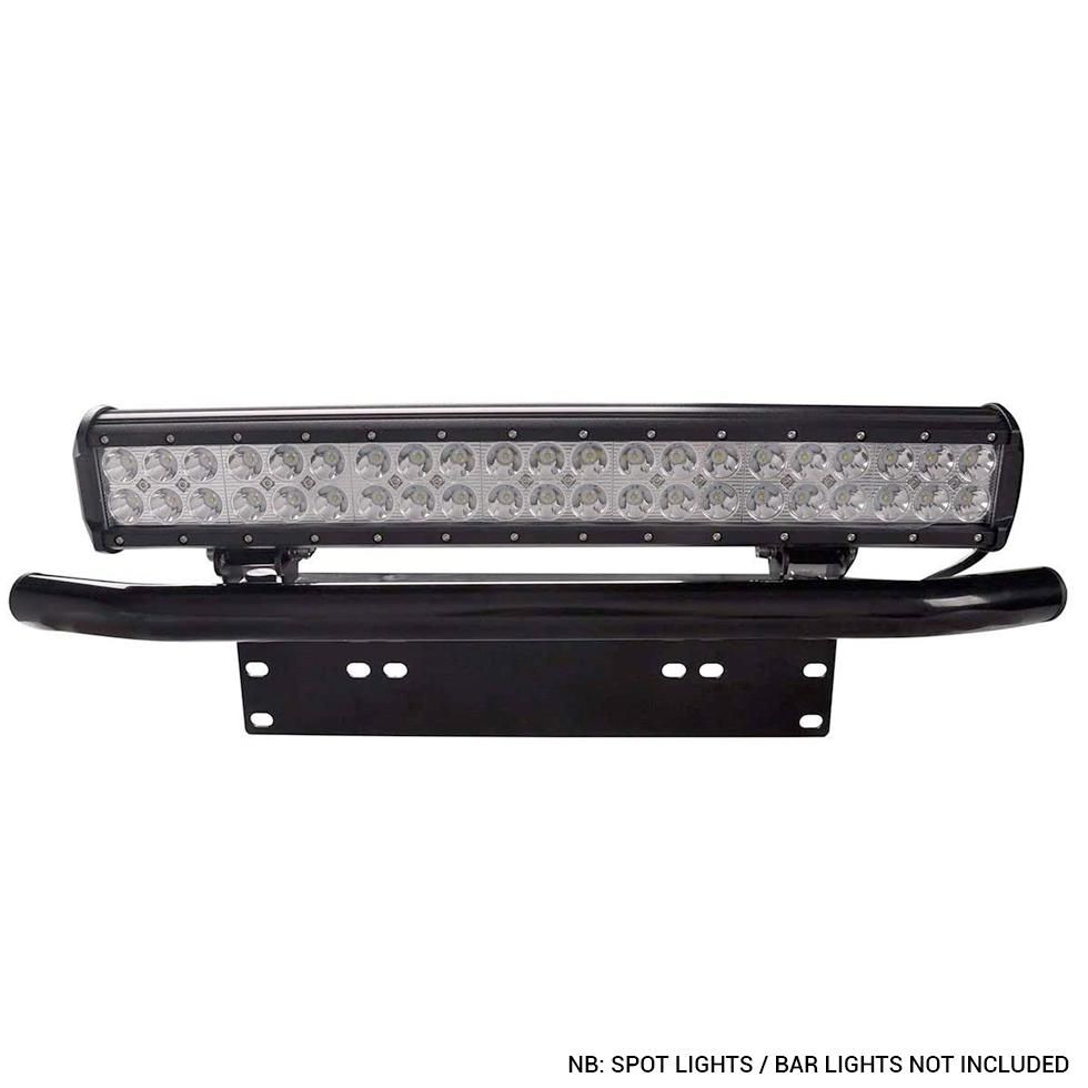 Universal Bar Light Mounting Bracket & Licence Plate Holder (Black) Max Motorsport