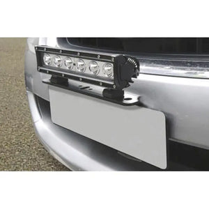 Universal Bar Light Mounting Bracket & Licence Plate Holder (Black) Max Motorsport