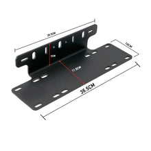 Load image into Gallery viewer, Universal Bar Light Mounting Bracket &amp; Licence Plate Holder (Black) Max Motorsport
