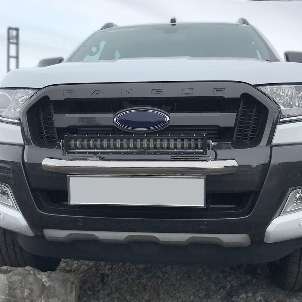 Universal Bar Light Mounting Bracket & Licence Plate Holder (Silver) Max Motorsport