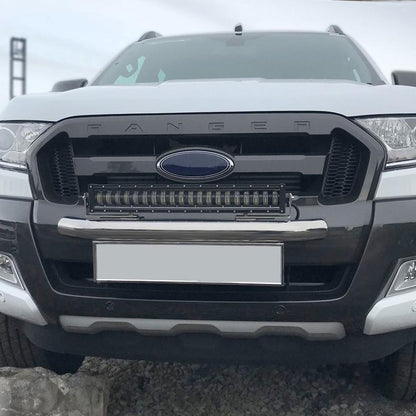 Universal Bar Light Mounting Bracket & Licence Plate Holder (Silver) Max Motorsport