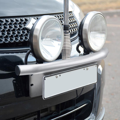 Universal Bar Light Mounting Bracket & Licence Plate Holder (Silver) Max Motorsport