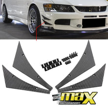 Load image into Gallery viewer, Universal Bumper Canards (Carbon Look) maxmotorsports
