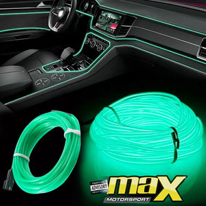 Universal Car Interior Ambient Neon Strip Light - Green maxmotorsports