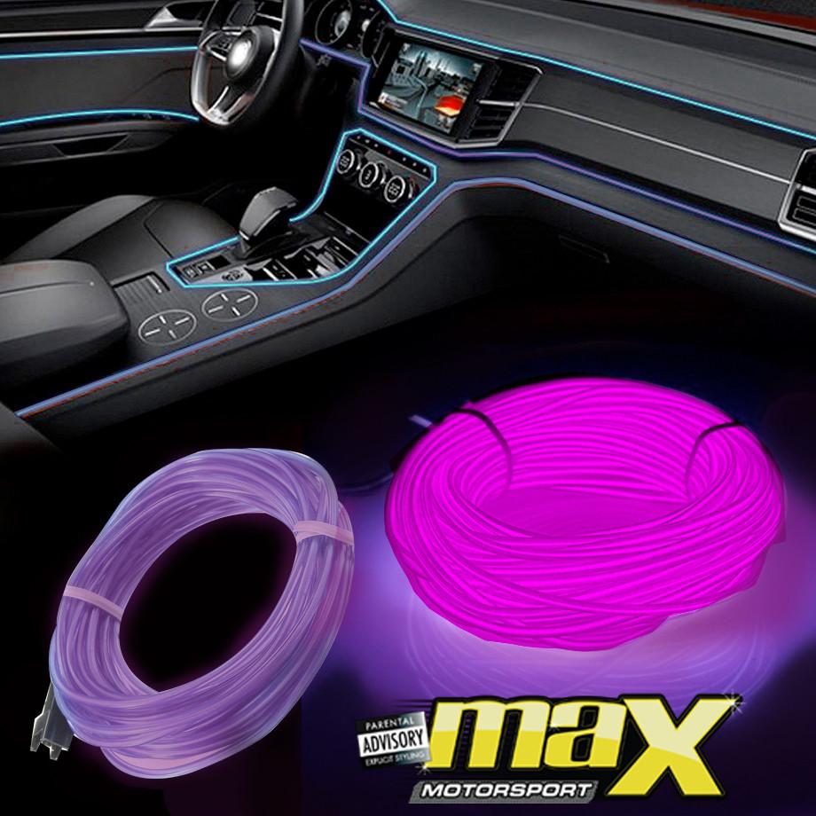 Universal Car Interior Ambient Neon Strip Light - Purple maxmotorsports
