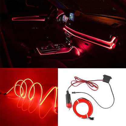Universal Car Interior Ambient Neon Strip Light - Red maxmotorsports