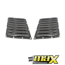 Load image into Gallery viewer, Universal Carbon Fibre Bonnet Vents With Chrome Studs maxmotorsports
