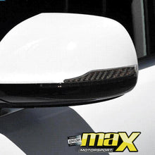 Load image into Gallery viewer, Universal Carbon Fibre Side Mirror Badge With German Flag maxmotorsports
