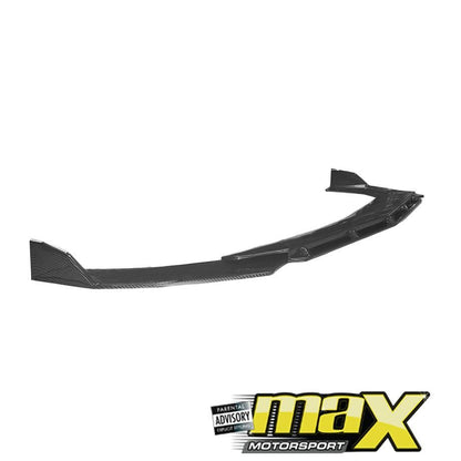 Universal Carbon Look 3-Piece Front Spoiler - Type C maxmotorsports