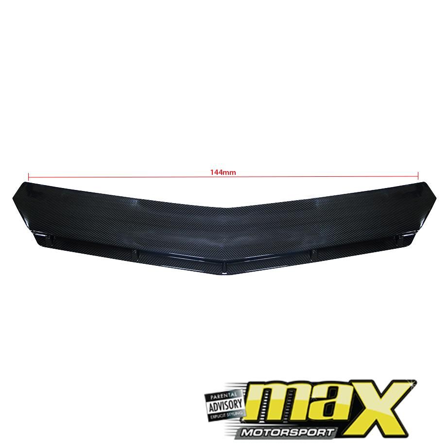 Universal Carbon Look 3-Piece Front Spoiler - Type C maxmotorsports