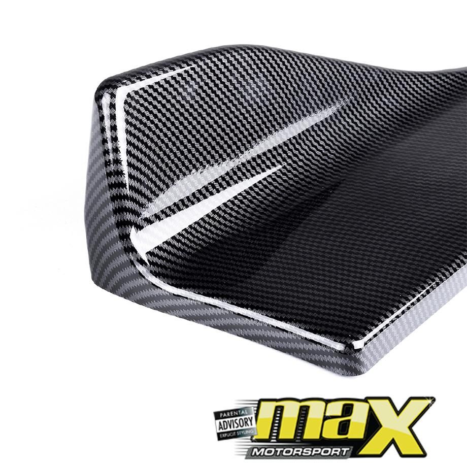 Universal Carbon Look 3-Piece Front Spoiler - Type C maxmotorsports