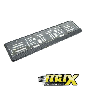 Universal Carbon Look License Plate Holder With Protector Cover maxmotorsports