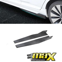 Load image into Gallery viewer, Universal Carbon Look Long Side Skirt Splitters / Extensions maxmotorsports
