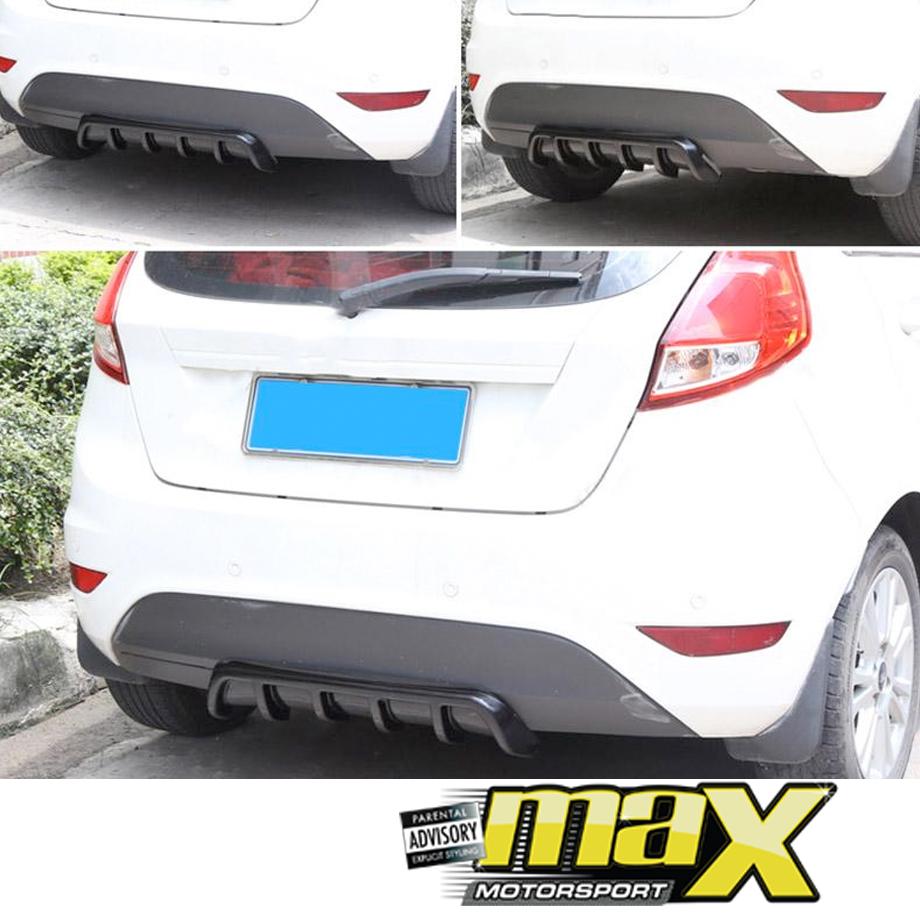 Universal Carbon Look Shark Fin Style Rear Bumper Diffuser – Max Motorsport