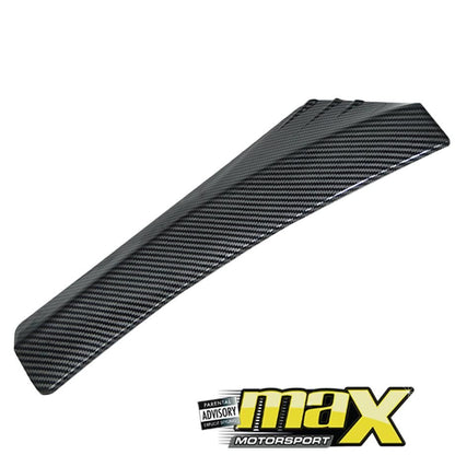 Universal Carbon Look Rear Bumper Corner Splitters maxmotorsports