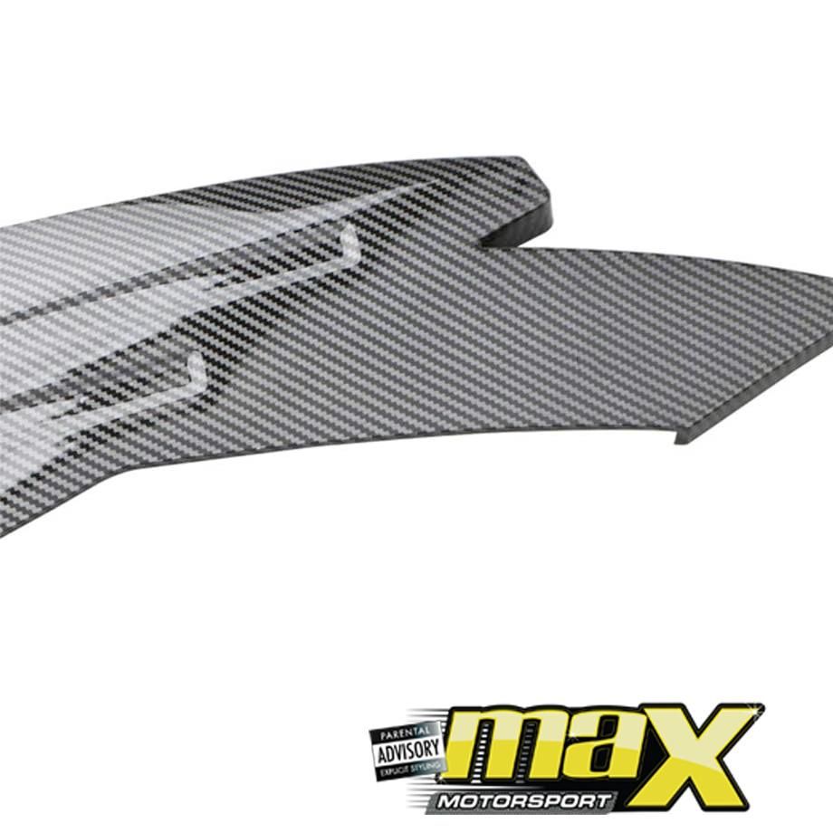 Universal Carbon Look Rear Bumper Splitters maxmotorsports